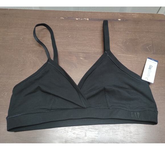 Gap Body NWT Size Small Black Lightweight Pullover Breathe Bra Bralette GPW00153 - Picture 2 of 6